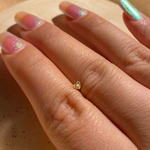 LeRoi 14K Yellow Gold Fancy Heart Threadless End